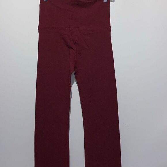 Active USA Women's Red Performance Stretch Knit Athletic Leggings Size Small - Picture 10 of 12